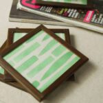 Artful Impressions Handmade Abstract Coasters (Set of 4)