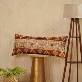 Botanical Breeze Embroidered Pillow Cover