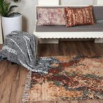 Colour Burst Embroidered Rug