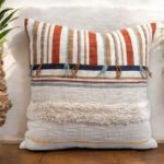 Desert Stripe Block Printed Cushion Cover