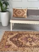 Earthy Elegance Embroidered Rug