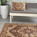 Earthy Elegance Embroidered Rug