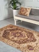 Earthy Elegance Embroidered Rug
