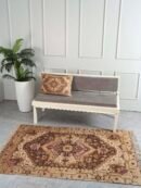 Earthy Elegance Embroidered Rug