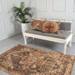 Golden Oasis Embroidered Rug