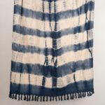 Indigo Wave Tie Dye Throw