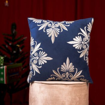Midnight Bloom Cushion Cover