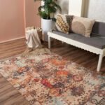Multicolor MazeChenille Printed Rug