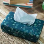 Nature's Tranquility Green Pattern Tissue Box