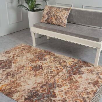 Neutral Bliss Embroidered Rug