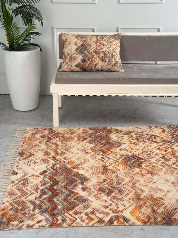 Neutral Bliss Embroidered Rug - Image 3