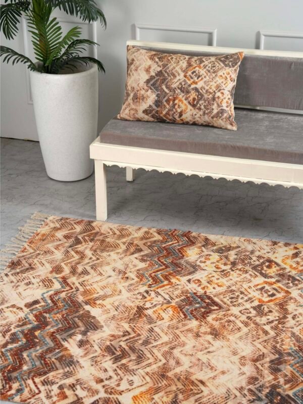 Neutral Bliss Embroidered Rug - Image 2