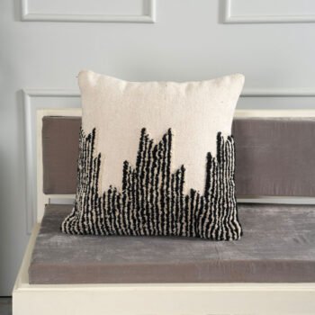 Textured Kilim Tufted Cushion Cover