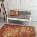 Tranquil Petal Embroidered Rug