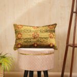 Vintage Floral Green Pillow Cover