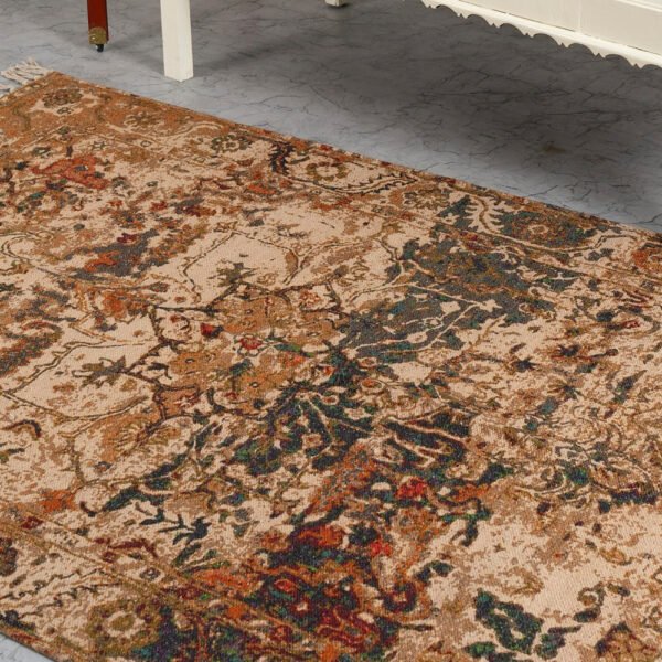 Vintage Floral Printed Rug - Image 3