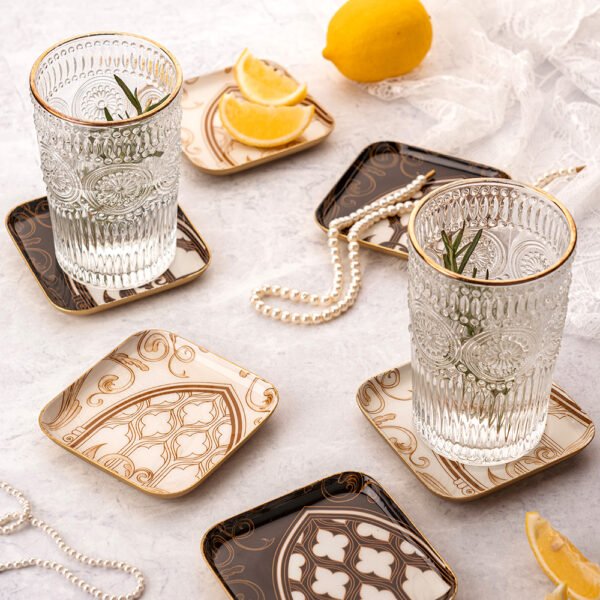 Chateau Metal Coasters (Set of 6) - Image 2