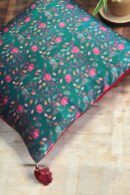 Green Floral Cushion Cover