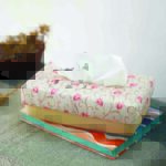 Bright Hand Woven Tissue Box