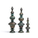 Rounded Brass Temple Corners (Set of 3)