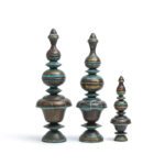 Rounded Brass Temple Corners (Set of 3)