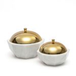 Marble Facet Bowl (Set of 2)