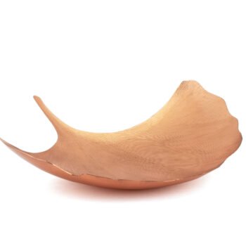 Copper Ginkgo Leaf Platter
