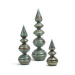 Triangular Brass Temple Corners (Set of 3)