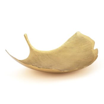Gold Ginkgo Leaf Platter