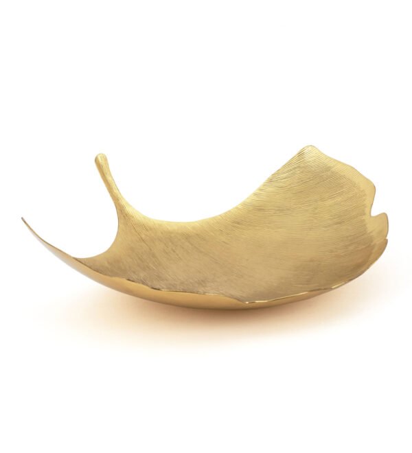 Gold Ginkgo Leaf Platter