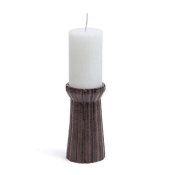 Qutub Copper Candle Stand (Medium)