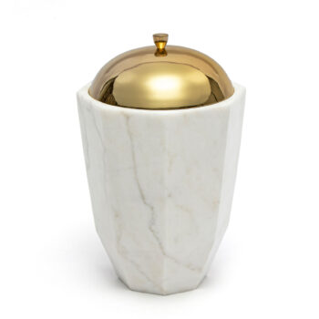 Marble Small Facet Cannister