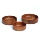 Nia Wooden Bowls (Set of 3)