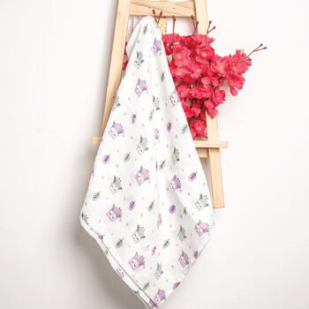 100% Muslin Owl Swaddle for Baby