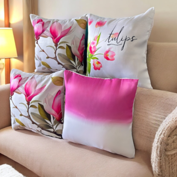 Tulip Floral Cushion Covers (Set of 4)