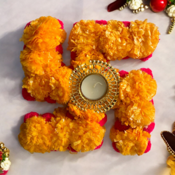 Swastik Candle Holder