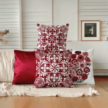 Handblock Printed Muslin Cushion Covers (Set of 4)