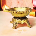 Brass Big Diya With Stand