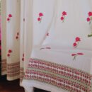 Lotus Design Handblock Cotton Door Curtains 7x4 Feet (Set of 2)