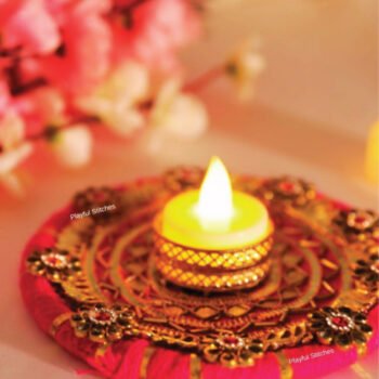 Gota Work Candle Holder