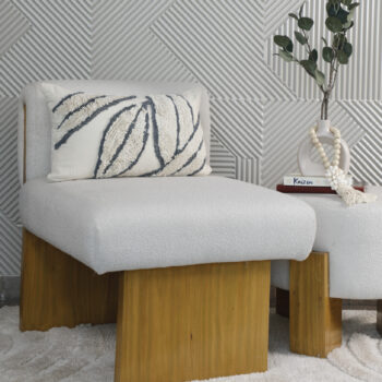 Boho Leaves Lumbar Cushion With Filling