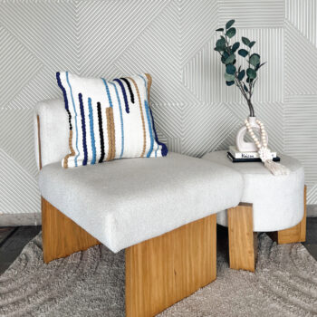 Barney Striped Cushion With Filling