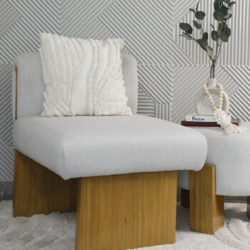 Moanna Leaves Tufted Cushion With Filling