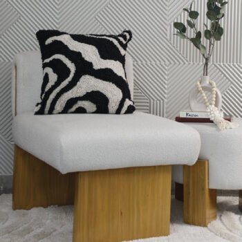 Tillie Abstract Loom Cushion With Filling