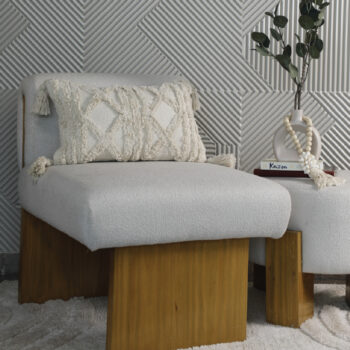 Stella Tufted Lumbar Cushion With Filling