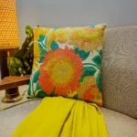 Bud Embroidered Cushion Cover