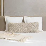 Raya Macrame Long Lumbar Cushion With Filling