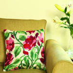 Pearl White Dense Forest Cushion Cover
