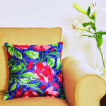 Midnight Blue Dense Forest Cushion Cover