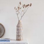 Narrow Neck Sage Bottle Vase